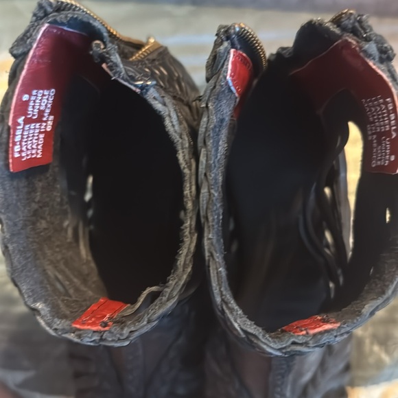 Freebird Bela sandals heels black snake 9 - Picture 5 of 6